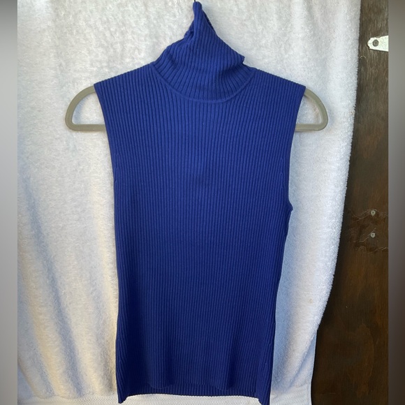 Chico’s Apparel Sleeveless Rib Pullover Galaxy; NWT; M/8 - Picture 10 of 14